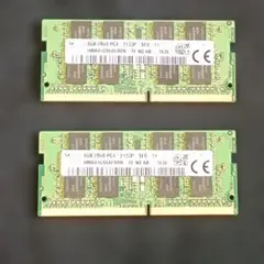 SKhynix ノートPC用メモリ 8GB 2枚 合計16GB DDR4 動作品
