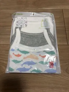 ユニクロ 90cm コットンメッシュキャミソール 3枚組