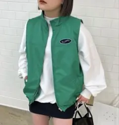 who's who gallery SLOPPYハイネックベスト グリーン