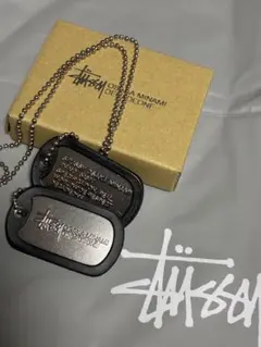 新品STUSSY スチューシー　チャプトドッグタグ　ネックレスのサムネイル