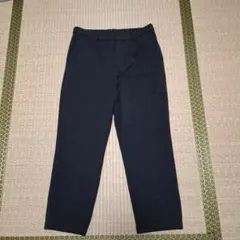 ユニクロ　パンツ　XL ダークグレー ウール混紡