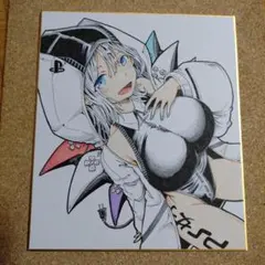 手書きイラスト色紙