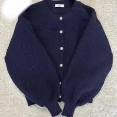 カノコ編みカーディガン