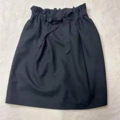 techichi テチチ　リボン　スカート　黒　Sサイズ