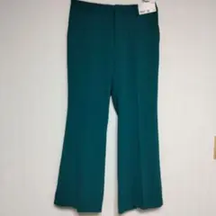 【新品未使用】UNIQLO ドレープフレアパンツ グリーン 70cm