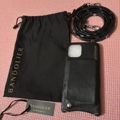 BANDOLIER iPhone11proケース ストラップ付き ブラック
