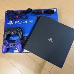 PS4 pro 1Tb CUH-7000B ブラック コントローラー2個 箱有り