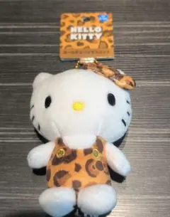 ハローキティ ヒョウ柄ぬいぐるみ キーホルダー