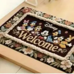 在庫切れ早い物勝ちディズニー 玄関マット Welcome 40cm x 60cm