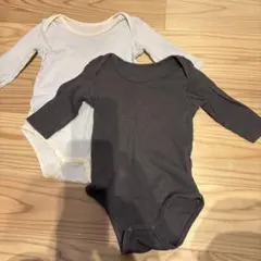 長袖ボディスーツ2枚セット　80