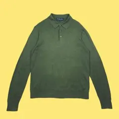 Brooks Brothers シルクコットン ニットポロ ニットポロシャツ S