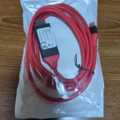 赤いUSB-C to HDMIケーブル