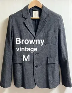 美品 Browny ブラウニー ツイードジャケット　Mのサムネイル