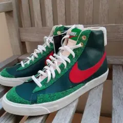 新品NIKEナイキブレザーミッドスニーカーグリーンblazer midvntg