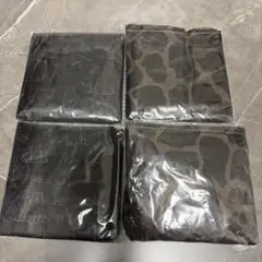 新品　訳あり　エコバッグ　まとめ売り　４点セット　 キリン　猫柄　動物 ナイロン