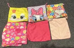 【未使用】入園・入学準備に！可愛い巾着6点セット（ディズニー・スヌーピー他）