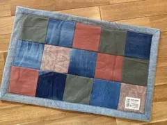 デニムミックスリメイク玄関マット M03