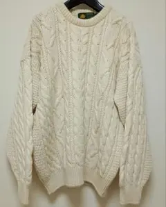 PEREGRINE ケーブルニット アイボリーベージュ イングランド製