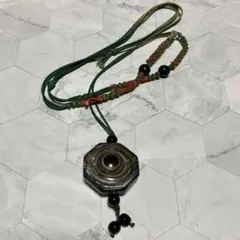V-1085チベット 108眼天珠 ネックレス 風水 開運 魔除け 鉱物 浄化 