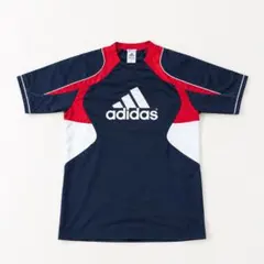 adidas アディダス 半袖Tシャツ ネイビー L