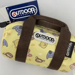 OUTDOOR くまのプーさん ペンケース ペンポーチ ボストン イエロー