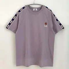 m&ms/キャラクター刺繍/パープル/ラグランスリーブ/Ｔシャツ/Ｆ