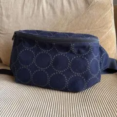 ミナペルホネン タンバリンnavy ハンドメイドボディバッグ ミナペルホネン tambourine ボディバッグ - ミナペルホネン正規