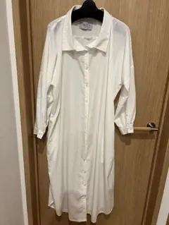 n'Or ホワイト シャツワンピース
