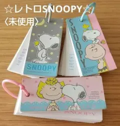 バラ売りOK★レトロSNOOPY単語カード×3柄セット★未使用
