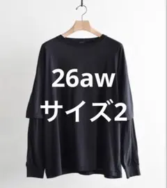 COMOLI コモリ 26AW THINコットンレイヤードTシャツ size 2のサムネイル