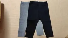 ユニクロ レギンスパンツ10部丈 80