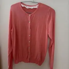 earthmusic＆ecologyカーディガン　サーモンピンク Mサイズ