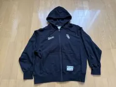 MLB ブラック フルジップパーカー L 新品