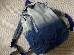 未使用 男女兼用 デニム グラデーション リュック バックパック