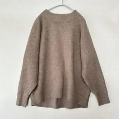 しまむら CLOSSHI ニット セーター M モカブラウン 長袖