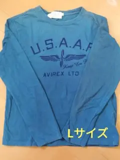 AVIREX アヴィレックス 長袖 ロング Tシャツ L　綿100％