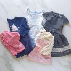 女の子まとめ売り♥️90 　メゾピアノ　トッカ　ワンピース　長袖　クーラクール