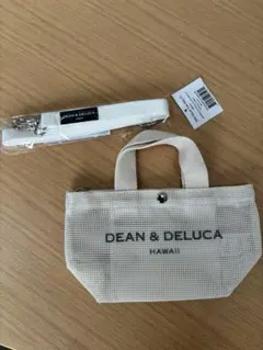 DEAN&DELUCA HAWAII メッシュトートXS 白 ストラップ付 - メルカリ