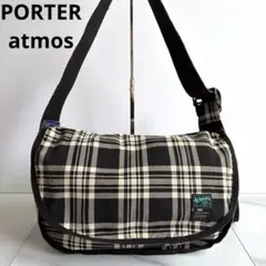 希少 PORTER × atmos CHECK メッセンジャー バッグのサムネイル