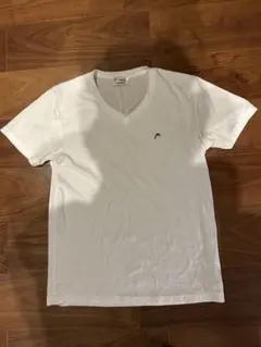 ホワイト Vネック Tシャツ コットン