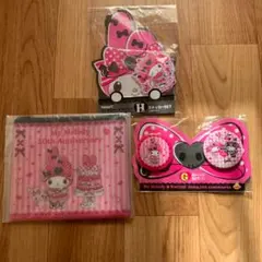 マイメロディ クロミ50周年 & 20周年記念　缶バッジ　ポーチ　ステッカー
