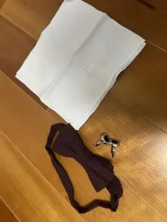 バーガンディ ボウタイ セット