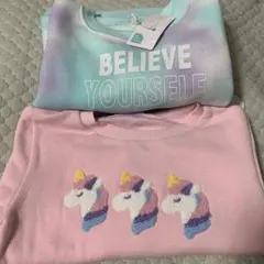 西松屋 裏起毛トレーナー 2枚