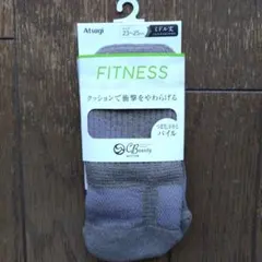 新品未使用 アツギ フィットネス ソックス グレーのサムネイル