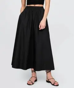 GAP ポプリンスカート 黒 Lサイズ
