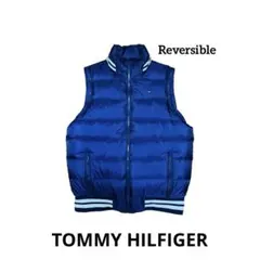 【美品】TOMMY HILFIGER トミー ダウンベスト S リバーシブル