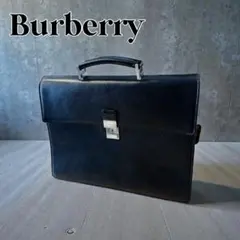 Burberry ビジネスバッグ ブラック レザー　ブリーフケースのサムネイル