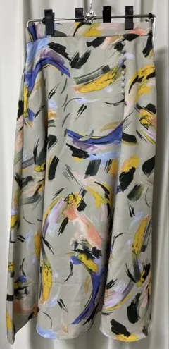 ROPÉ PICNIC ペイント柄フレアスカート 40