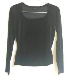 COMME CA DU MODE Secretaire トップス M 黒ベロア