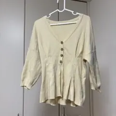 マウジー　moussy トップス　ペプラム　セーター